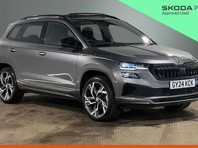 Used Skoda Karoq SportLine 140 HP (102 kW) 2024 Graphite grey metallic SUV