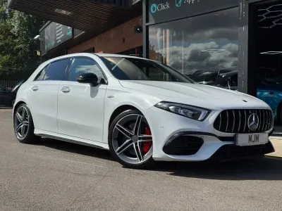 Used Mercedes A45 AMG AMG 421 HP (309 kW) 2021 White Hatchback