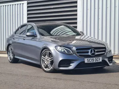 Used Mercedes E220 AMG line 194 HP (142 kW) 2019 Grey Sedan