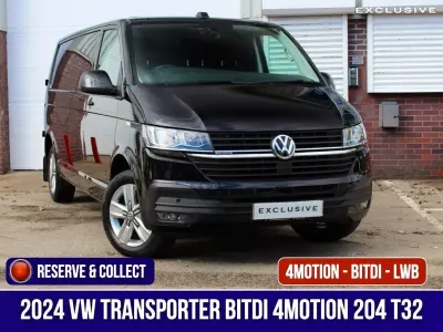 Used VW T7 Highline 204 HP (150 kW) 2024 Black Van