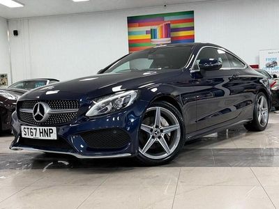 Blue Used 2017 Mercedes C220 AMG line Coupe | £14,995 (Fair price)