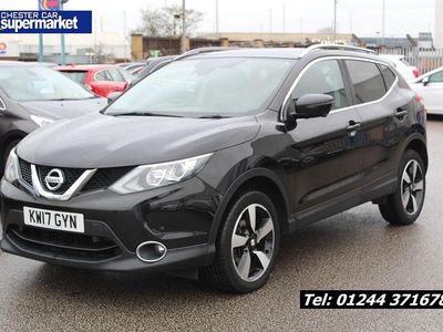 Black Used 2017 Nissan Qashqai N-Connecta SUV | £8,750 (Fair price)