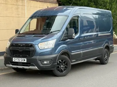 Used Ford Transit S 130 HP (95 kW) 2021 Blue Van