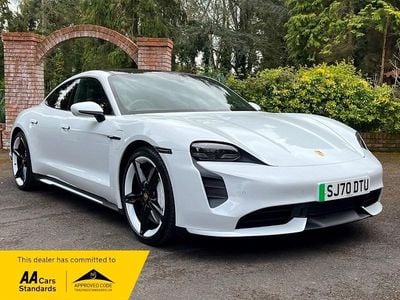 Used Porsche Taycan Turbo 2020 White Sedan