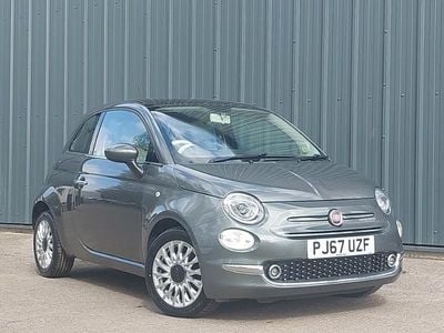 Begagnad Fiat 500 Lounge 69 HK (50 kW) 2017 Grå Halvkombi