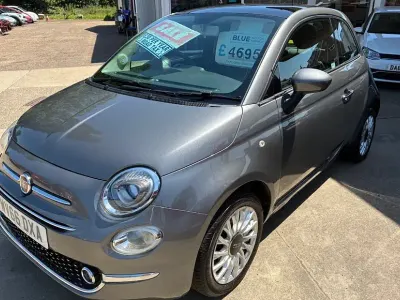 Used Fiat 500 Lounge 69 HP (50 kW) 2016 Grey Hatchback