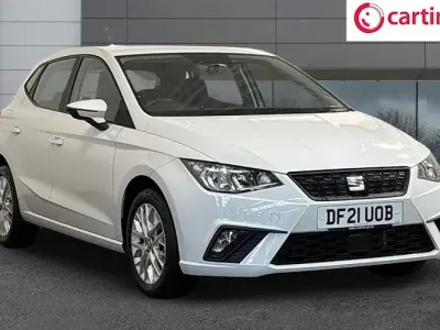 Used Seat Ibiza SE Technology 95 HP (69 kW) 2021 White Hatchback