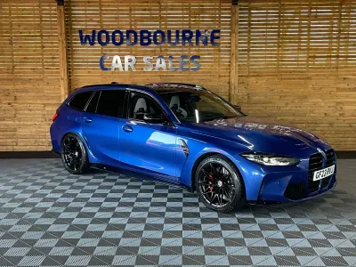 Begagnad BMW M3 Competition Edition 2023 Blå Kombi