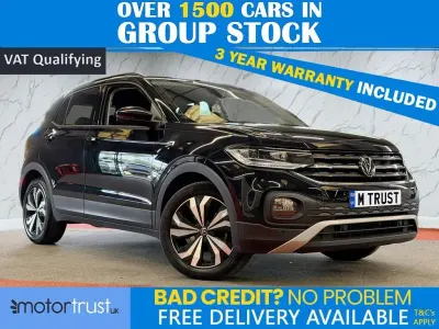 Used VW T-Cross Black Edition 110 HP (80 kW) 2022 Black SUV