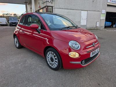 Used Fiat 500 Lounge 69 HP (50 kW) 2018 Red Hatchback