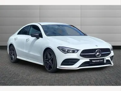 Used Mercedes CLA200 AMG Line Premium 161 HP (118 kW) 2023 White Coupe