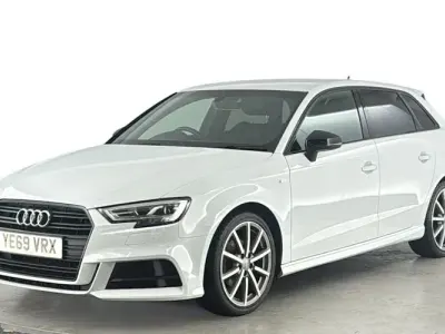 Used Audi A3 Sportback Black Edition 150 HP (110 kW) 2019 White Hatchback