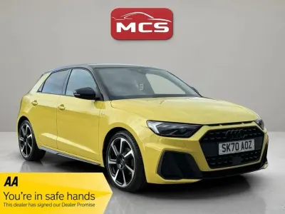 Begagnad Audi A1 Sportback S-Line 150 HK (110 kW) 2020 Gul Halvkombi