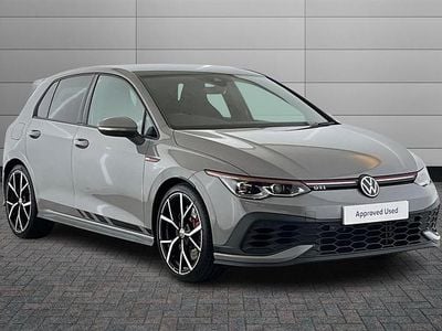 Used VW Golf VIII GTI Clubsport 300 HP (220 kW) 2022 Moonstone grey with deep black pearl roof Hatchback