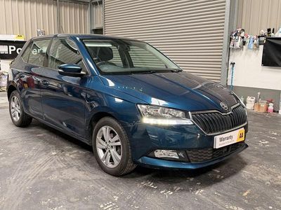 Used Skoda Fabia SE 95 HP (69 kW) 2021 Blue Hatchback