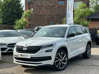 Used Skoda Kodiaq SportLine 190 HP (139 kW) 2018 White SUV