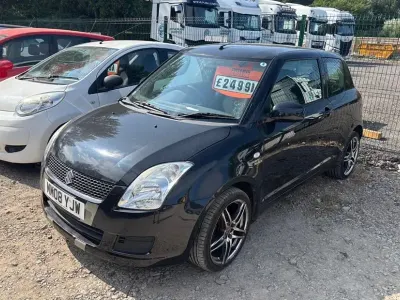 Used Suzuki Swift GL 92 HP (67 kW) 2008 Black Hatchback