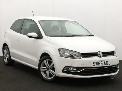 Used VW Polo Match 90 HP (66 kW) 2016 White Hatchback