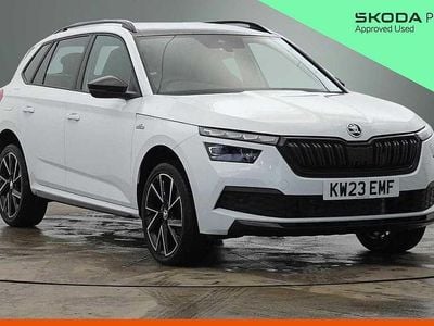 Used Skoda Kamiq Monte Carlo 147 HP (108 kW) 2023 Moon white metallic SUV