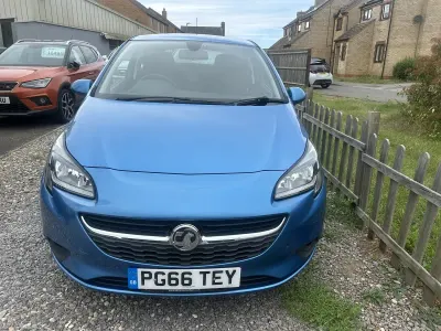 Used Vauxhall Corsa 75 HP (55 kW) 2017 Blue Hatchback