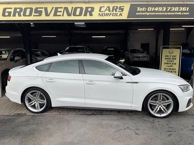 Used Audi A5 Sportback S-Line 190 HP (139 kW) 2019 White Hatchback