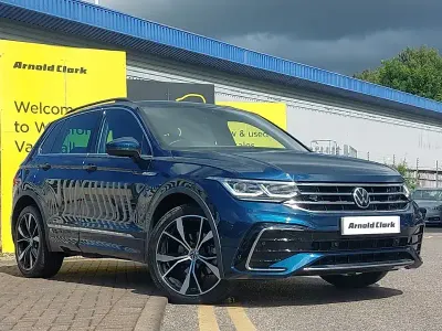Used VW Tiguan R-line 150 HP (110 kW) 2021 Blue SUV