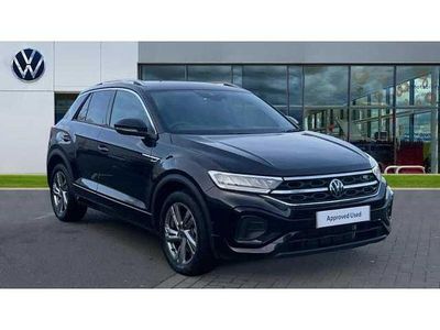 Deep black pearl Used 2025 VW T-Roc R-line SUV | £27,092 (Fair price)
