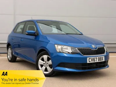 Begagnad Skoda Fabia SE 95 HK (69 kW) 2017 Blå Halvkombi
