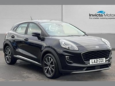 Agate black metallic Used 2021 Ford Puma Titanium SUV | £12,000 (Fair price)