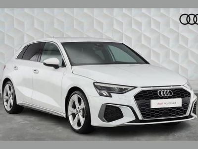 Used Audi A3 S-Line 150 HP (110 kW) 2022 White Sedan