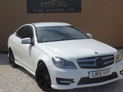 Used Mercedes C220 Sport Edition 167 HP (122 kW) 2015 White Coupe
