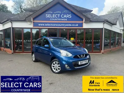 Używany Nissan Micra Acenta 80 KM (58 kW) 2017 Niebieski Hatchback