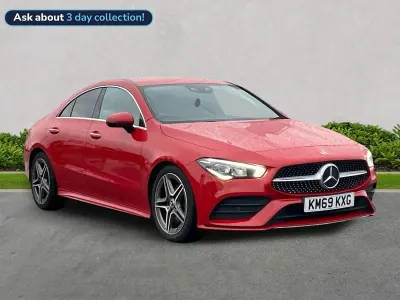 Begagnad Mercedes CLA220 AMG Line Premium 2019 Röd Sedan
