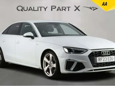 Begagnad Audi A4 S-Line 150 HK (110 kW) 2023 Vit Sedan