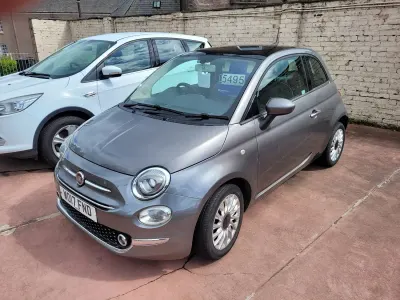 Used Fiat 500 Lounge 69 HP (50 kW) 2017 Grey Hatchback