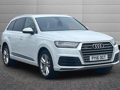 Used Audi Q7 S-Line 218 HP (160 kW) 2016 Pure white SUV