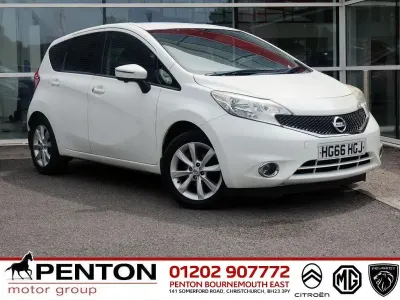 Used Nissan Note S 98 HP (72 kW) 2016 White Hatchback