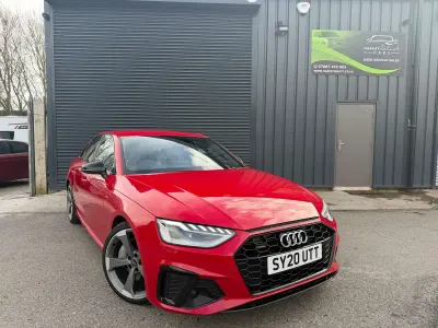 Used Audi A4 Black Edition 245 HP (180 kW) 2020 Red Sedan