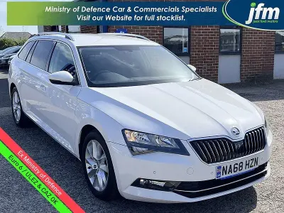Used Skoda Superb SE 148 HP (108 kW) 2019 White Estate