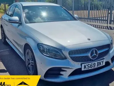 Used Mercedes C300 AMG Line Premium 2019 Silver Sedan