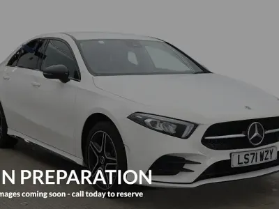 Used Mercedes A250 AMG line 218 HP (160 kW) 2021 White Sedan