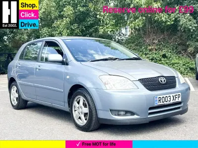 Used Toyota Corolla T3 110 HP (80 kW) 2003 Grey Hatchback