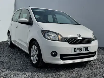 Used Skoda Citigo SE L 75 HP (55 kW) 2016 White Hatchback