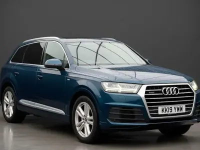 Used Audi Q7 S-Line 286 HP (210 kW) 2019 Blue SUV