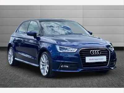 Used Audi A1 S-Line 125 HP (91 kW) 2017 Blue Hatchback