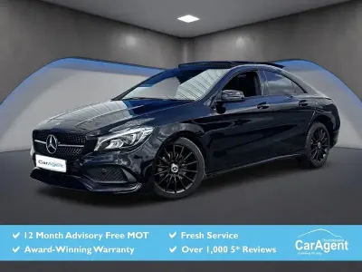Used Mercedes CLA180 AMG line 122 HP (89 kW) 2017 Black Sedan
