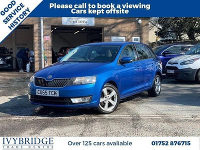 Used Skoda Rapid SE 110 HP (80 kW) 2015 Blue Hatchback