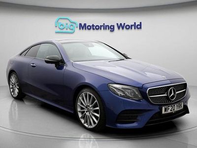 Used Mercedes E220 AMG Line Premium Plus 194 HP (142 kW) 2019 Blue Coupe