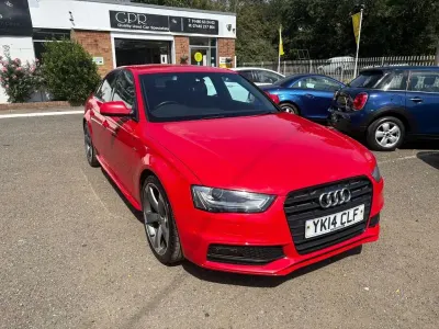 Used Audi A4 Black Edition 177 HP (130 kW) 2014 Red Sedan