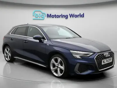 Used Audi A3 Sportback S-Line 204 HP (150 kW) 2024 Blue Hatchback